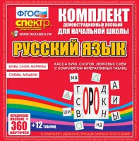 Динамические раздаточные пособия. Русский язык (комплект демонстрационных материалов). Касса букв, слогов, звуковых схем с набором интерактивных таблиц. - fgospostavki.ru - Нижневартовск