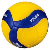 Мяч волейбольный Mikasa V200W (размер 5, синтетическая кожа, профессиональный) - fgospostavki.ru - Нижневартовск