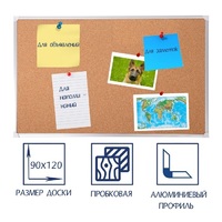 Доска пробковая 1200х900 - fgospostavki.ru - Нижневартовск
