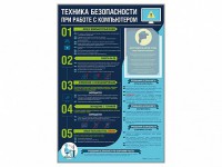Стенд-уголок "Техника безопасности при работе на компьютере в общеобразовательных учреждениях" - fgospostavki.ru - Нижневартовск