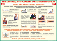 Таблица "Порядок действий при переломах конечностей" (100х140 сантиметров, винил) - fgospostavki.ru - Нижневартовск