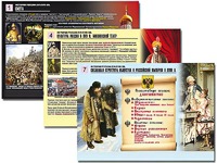 Комплект таблиц по истории "История России XVI - XVIII вв." раздаточные (цветные, ламинированные, А4, 10 штук) - fgospostavki.ru - Нижневартовск