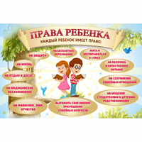 Стенд "Права ребенка" 1,5х1,0 - fgospostavki.ru - Нижневартовск