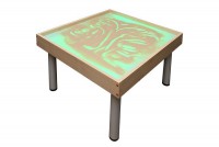 Столик на ножках для рисования песком "Радуга" с подсветкой RGB - fgospostavki.ru - Нижневартовск