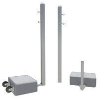 Бадминтонные стойки мобильные (с противовесами, на колесах) - fgospostavki.ru - Нижневартовск