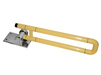 Поручень откидной с антибактериальным покрытием (желтый) - fgospostavki.ru - Нижневартовск