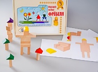 Игровой набор Фребеля "Конструктор деревянный без соединений-3" (Серия "Эксперимент") - fgospostavki.ru - Нижневартовск