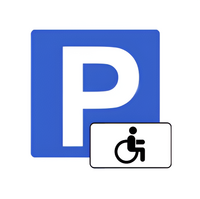 Трафарет для отрисовки знака стоянки для инвалидов 800х800 мм. - fgospostavki.ru - Нижневартовск