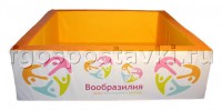 Сухой бассейн "Вообразилия" квадратный с шелкографией - fgospostavki.ru - Нижневартовск
