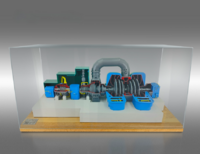 Наглядный макет "Разрез паровой турбины ТЭЦ" - fgospostavki.ru - Нижневартовск