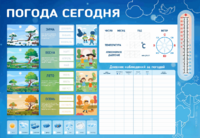 Стенд-уголок маркерный "Погода сегодня" - fgospostavki.ru - Нижневартовск