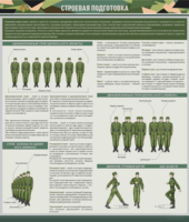 Стенд "Строевая подготовка" - fgospostavki.ru - Нижневартовск