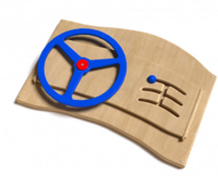 Дидактическая панель с автомобильным рулем - fgospostavki.ru - Нижневартовск