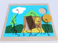 Настенная панель «Домик» - fgospostavki.ru - Нижневартовск