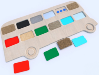 Тактильные разноцветные дощечки «Автобус» - fgospostavki.ru - Нижневартовск