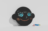 Фигурная грифельная меловая доска на тему эмоций - fgospostavki.ru - Нижневартовск