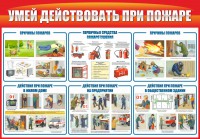 Стенд "Умей действовать при пожаре" - fgospostavki.ru - Нижневартовск