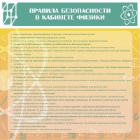 Стенд "Правила безопасности в кабинете физики" - fgospostavki.ru - Нижневартовск