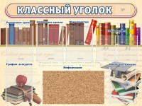 Стенд "Классный уголок" (с пробковым покрытием) - fgospostavki.ru - Нижневартовск