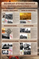 Стенд "Великая Отечественная война" (битвы) - fgospostavki.ru - Нижневартовск