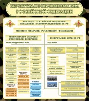 Стенд "Структура вооруженных сил РФ" - fgospostavki.ru - Нижневартовск