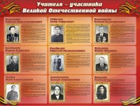 Стенд "Учителя-участники Великой Отечественной войны" - fgospostavki.ru - Нижневартовск