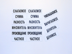 Набор магнитных карточек "Компоненты арифметических действий" - fgospostavki.ru - Нижневартовск