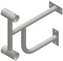 Кронштейн настенный (двухрядный) - fgospostavki.ru - Нижневартовск