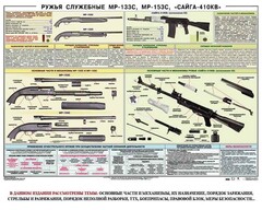 Плакат "Ружья служебные МР-133С, МР-153С, Сайга-410КВ" - fgospostavki.ru - Нижневартовск
