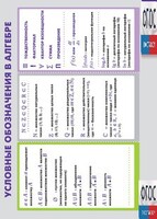 Таблица "Условные обозначения в алгебре" (винил) - fgospostavki.ru - Нижневартовск