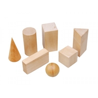 Набор "Тела геометрические" (деревянные) 14штук - fgospostavki.ru - Нижневартовск