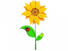 Сенсомоторное декоративно-развивающее панно "Подсолнух" - fgospostavki.ru - Нижневартовск