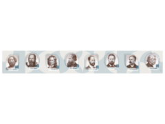 Стенд-лента "Выдающиеся ученые-физики" - fgospostavki.ru - Нижневартовск