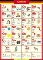 Таблица "Грамматика немецкого языка. Немецкий алфавит в картинках (с транскрипцией)" (100х140 сантиметров, винил) - fgospostavki.ru - Нижневартовск