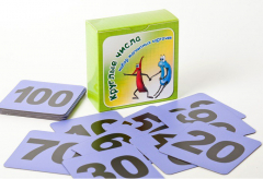 Набор магнитных карточек "Круглые числа" (фон фиолетовый) - fgospostavki.ru - Нижневартовск