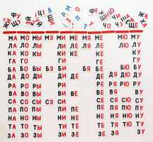 Набор магнитных карточек "Слоговый домик" - fgospostavki.ru - Нижневартовск