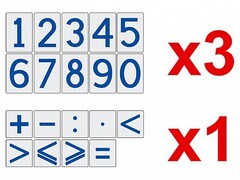 Комплект магнитов (демонстрационных) для школьной доски "Цифры и знаки" - fgospostavki.ru - Нижневартовск