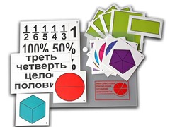 Набор для изучения простых дробей. Составление целого из частей (раздаточный) - fgospostavki.ru - Нижневартовск