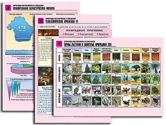 Комплект таблиц по географии "Природа материков и океанов" раздаточные (цветные, ламинированные, А4, 12 штук) - fgospostavki.ru - Нижневартовск