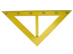 Угольник классный пластмассовый (45 и 45 градусов) - fgospostavki.ru - Нижневартовск