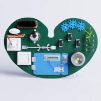 Бизиборд «Зеленое сердце» - fgospostavki.ru - Нижневартовск