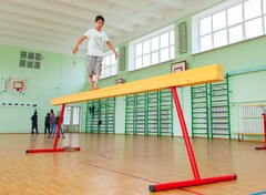 Бревно гимнастическое напольное постоянной высоты (700 мм) (5 м) - fgospostavki.ru - Нижневартовск