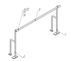 Станок хореографический напольный (1,5 метра, однорядный) - fgospostavki.ru - Нижневартовск