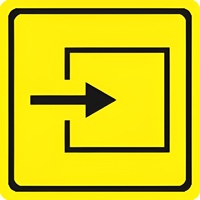 Тактильный знак (вход в помещение) 100х100 - fgospostavki.ru - Нижневартовск