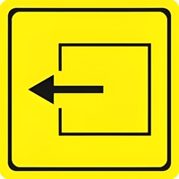 Тактильный знак (выход из помещения) 150х150 - fgospostavki.ru - Нижневартовск