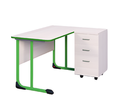 Стол учителя с тумбой с антивандальной кромкой - fgospostavki.ru - Нижневартовск