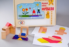 Игровой набор Фребеля "Конструктор деревянный без соединений-2" (Серия "Эксперимент") - fgospostavki.ru - Нижневартовск