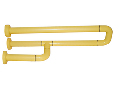 Поручень неоткидной трёхопорный с антибактериальным покрытием (желтый) - fgospostavki.ru - Нижневартовск