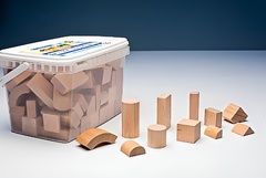 Игровой набор Фребеля "Конструктор" (111 элементов, бук, серия "Красота вокруг нас") - fgospostavki.ru - Нижневартовск