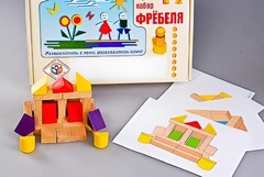 Игровой набор Фребеля "Конструктор деревянный без соединений-4" (Серия "Эксперимент") - fgospostavki.ru - Нижневартовск